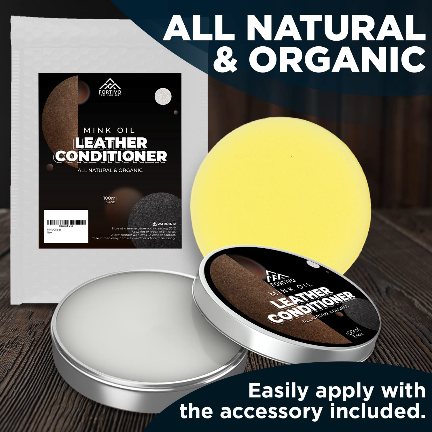 Amazon.com: FORTIVO Leather Mink Oil, Color Restorer, Scratch
